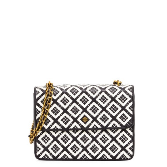 Tory Burch Robinson Woven Leather Shoulder Bag - Picture 2 of 11